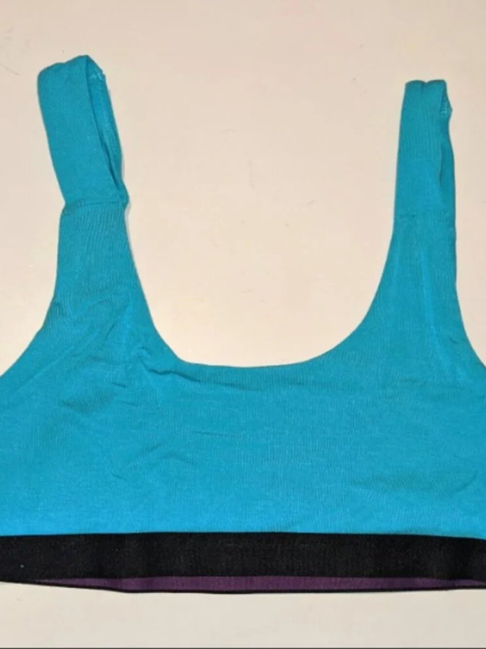 MeUndies U-Back Ladies Bra Size Small Teal Blue